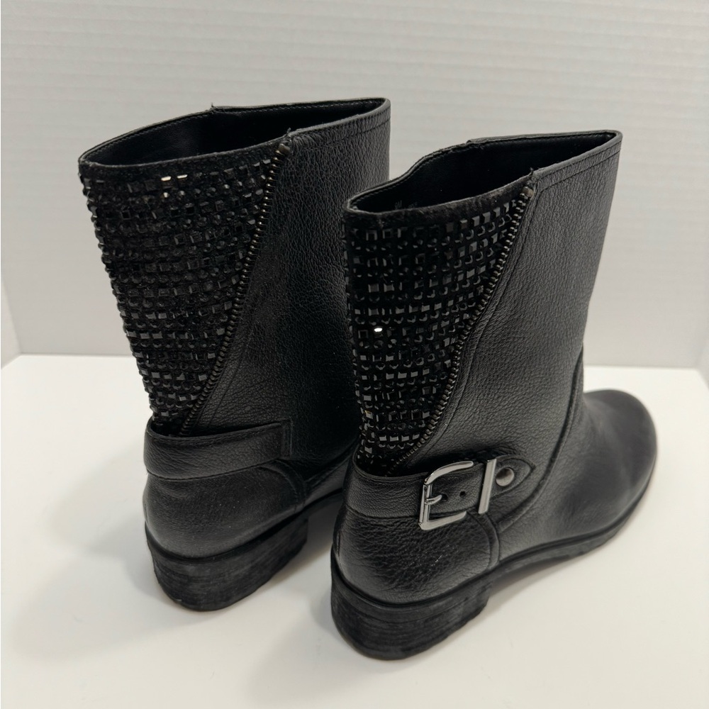 NWT “GIANNI BINI” BLACK LEATHER BOOTS, SIZE 9M, BOX/NO LID, SUPER COMFORTABLE!❤️